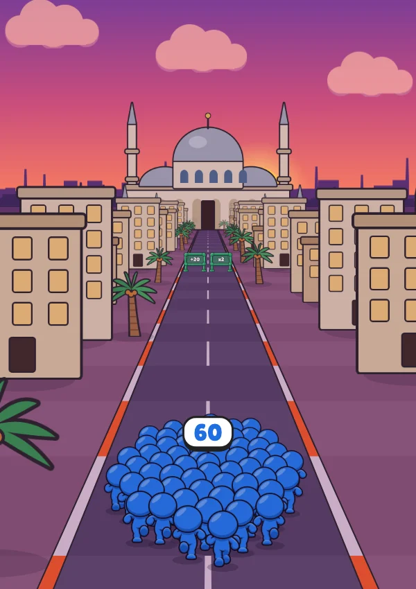 The Cairo skyline at sunset